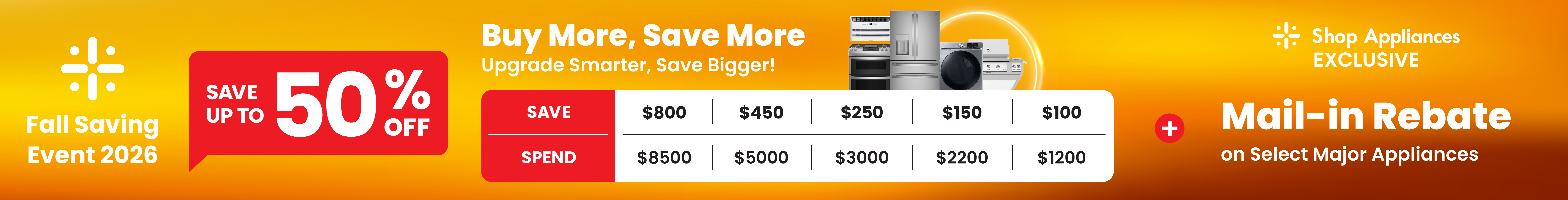 Fall Savings Blowout savings banner